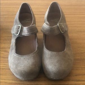 Dansko suede grey wedges, size 39